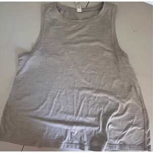 YOGALICIOUS Women's Grey Sleeveless Tank Top Athletic Athleisure Size M